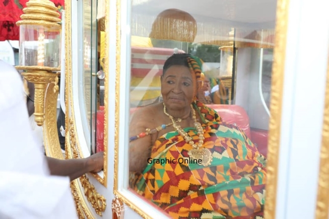 How Akwamuhemaa climaxed her 60 years reign. PHOTOS BY DOUGLAS ANANE FRIMPONG How Akwamuhemaa climaxed her 60 years reign. PHOTOS BY DOUGLAS ANANE FRIMPONG