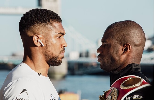 Daniel Dubois (right) vows to make Anthony Joshua quit the sport ahead of their bout on Saturday