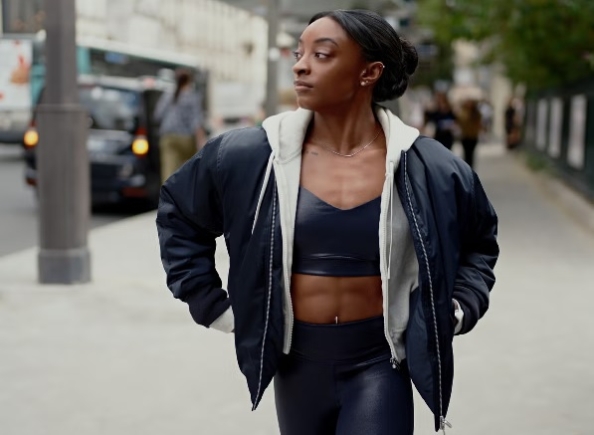 Simone Biles launches a shiny Activewear Collection with Athleta (PHOTOS)