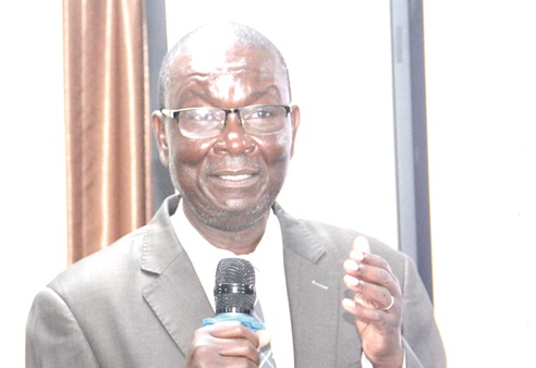 Prof. Tom Ogada (inset), Executive Director, African Centre for Technology Studies, delivering his speech Prof. Tom Ogada (inset), Executive Director, African Centre for Technology Studies, delivering his speech
