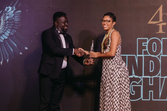 Frances Quarcoopome of JamJar honoured with two awards