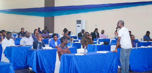 •Attendees during a session OmniBSIC Bank, GIZ Ghana enhance SME skills