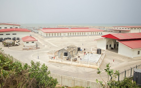 A view of the Jamestown Fishing Harbour 