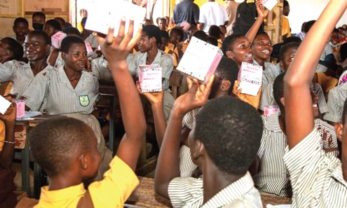 Providing girls with menstrual pads allows them to thrive in their education