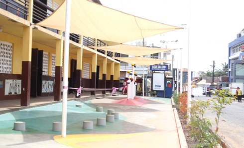 The newly designed playground. Picture: BENEDICT OBUOBI 