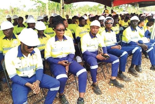 A section of the graduates