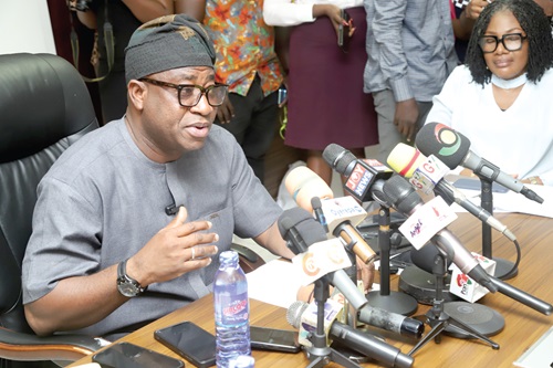 Murtala Mohammed, Minister of Environment, Science, Technology and Innovation, addressing participants. Picture: SAMUEL TEI ADANO Murtala Mohammed, Minister of Environment, Science, Technology and Innovation, addressing participants. Picture: SAMUEL TEI ADANO