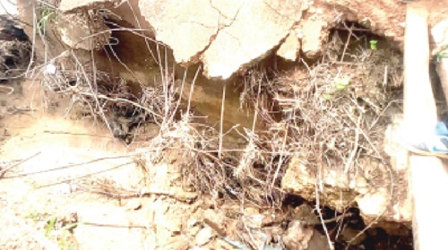 The portion of the bridge that collapsed