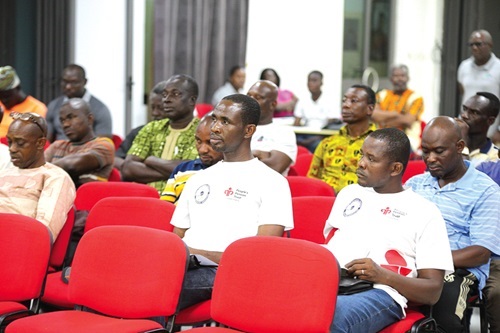The audience at the event
