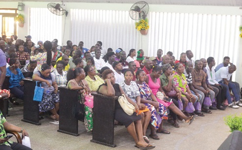 The audience at the event