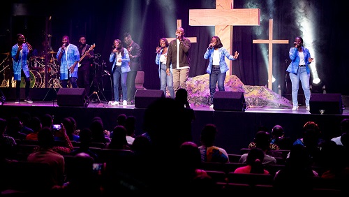 Gospel artiste, Eugene Zuta and the Sound of Justice choir performed songs on the album Echoes of Freedom album launched in Accra