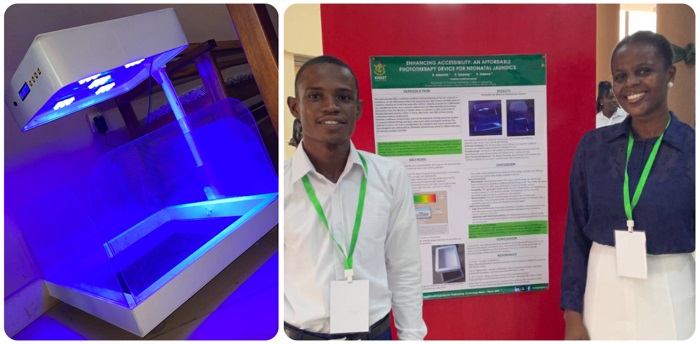 KNUST final-year students develop affordable phototherapy device for newborn jaundice KNUST final-year students develop affordable phototherapy device for newborn jaundice