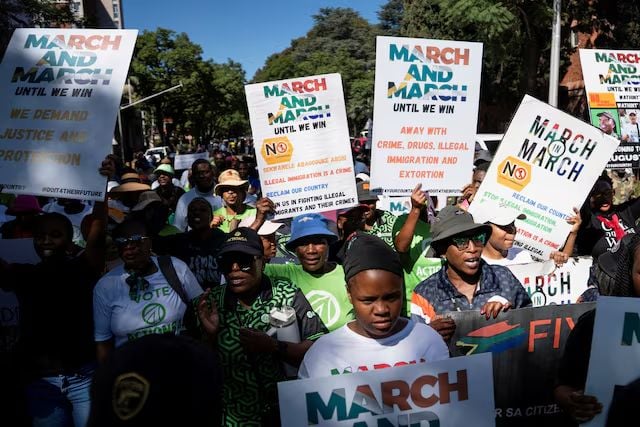 VIDEO: ‘Only 10 were legal’ – South African immigration claim as first batch of 300 Ghanaians head home