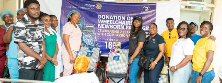 Rotary Club of Accra-Odadee AOGA marks anniversary with life-changing donations