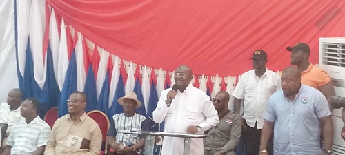 Former Vice-President Dr Alhaji Mahamudu  Bawumia (arrowed) addressing participants in the event 