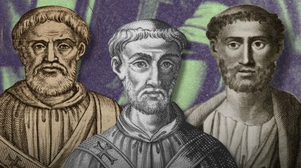 Pope Victor I (L), Pope Gelasius I and Pope Miltiades (R) are all believed to be of North African descent Pope Victor I (L), Pope Gelasius I and Pope Miltiades (R) are all believed to be of North African descent