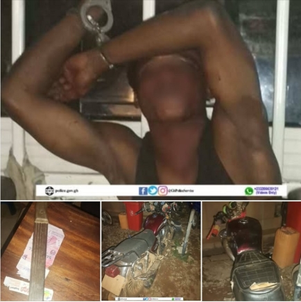 Police foil robbery attempt on Tutuka-Akrofuom road; one suspect arrested