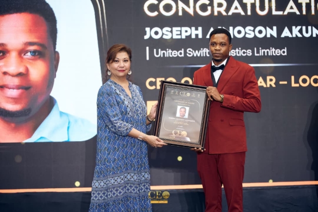 United Swift Logistics CEO honoured at 2025 Ghana CEO Awards