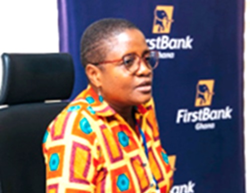 Dr Esi Ansah speaking during the engagement session Dr Esi Ansah speaking during the engagement session
