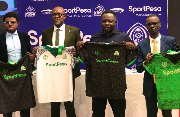 Coach Akonnor (2nd from left) and his backroom staff at the unveiling in Nairobi last Friday Coach Akonnor (2nd from left) and his backroom staff at the unveiling in Nairobi last Friday