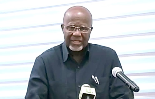 Hackman Owusu-Agyemang — Chairman, NPP National Council of Elders, speaking at the event Hackman Owusu-Agyemang — Chairman, NPP National Council of Elders, speaking at the event