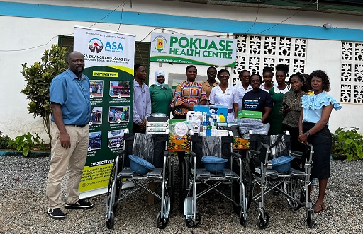 ASA Savings and Loans gives relief to Pokuase Health Centre