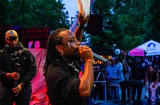 Epixode performing at the festival Epixode thrills at The Hague African Festival