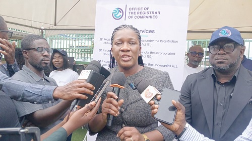 Maame Samma Peprah, acting Registrar of Companies, speaking at the launch of the ORC Week Maame Samma Peprah, acting Registrar of Companies, speaking at the launch of the ORC Week