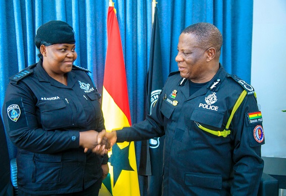 IGP promotes two officers who foiled night robbery IGP promote officers who foiled fuel tanker robbery
