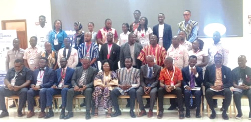 Dignitaries and speakers after the event Dignitaries and speakers after the event