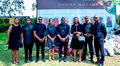 The Cargill Ghana team after paying floral tribute The Cargill Ghana team after paying floral tribute