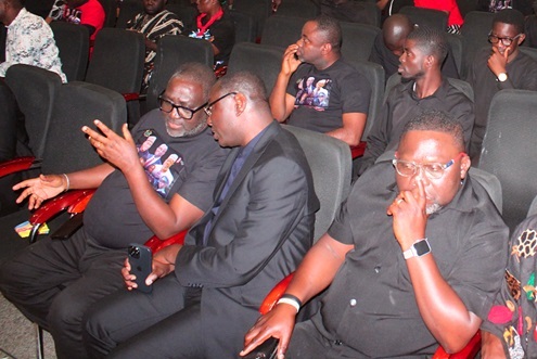George Sarpong (left), Executive Secretary, NMC, in a tete-a-tete with Dr Mohammed Amin Adam, former Finance Minister, at the NUGS vigil. Picture: ERNEST KODZI George Sarpong (left), Executive Secretary, NMC, in a tete-a-tete with Dr Mohammed Amin Adam, former Finance Minister, at the NUGS vigil. Picture: ERNEST KODZI