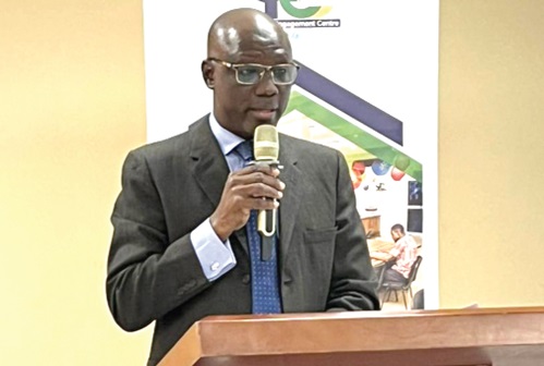 Alhassan Ziblim, Executive Director of Ghana Library Authority,speaking at the forum Alhassan Ziblim, Executive Director of Ghana Library Authority,speaking at the forum