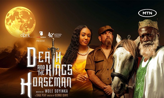 Andrew Tandoh-Adote(right) plays the lead role in “Death and the King’s Horseman” play. National Theatre to host ‘Death and the King’s Horseman’