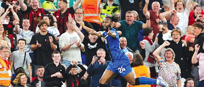 Antoine Semenyo was subjected to racial abuse after scoring twice gainst Liverpool