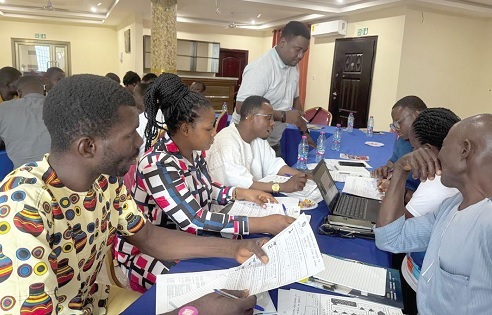 Participants going through the validation process Participants going through the validation process