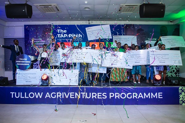 • The 20 winners of the 2025 Growth Stage Pitch competition organised as part of the second edition of the Tullow AgriVentures Programme (TAP) Tullow AgriVentures Programme awards GH¢2 million to 20 agribusinesses