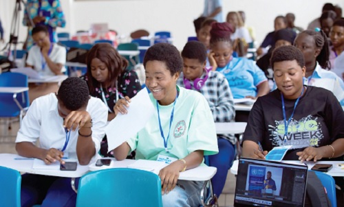 Some beneficiaries of the capacity training programme in Accra. Picture: ESTHER ADJORKOR ADJEI 
