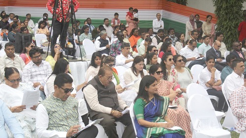 The Indian community at the commemoration at the event in Accra