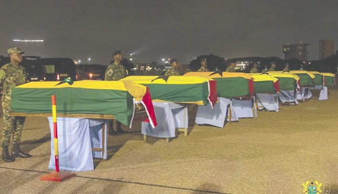 The remains of six of the eight victims of the helipcopter crash laid to rest last Friday The remains of six of the eight victims of the helipcopter crash laid to rest last Friday