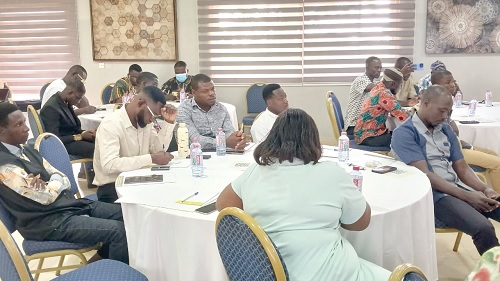 The journalists in Tamale