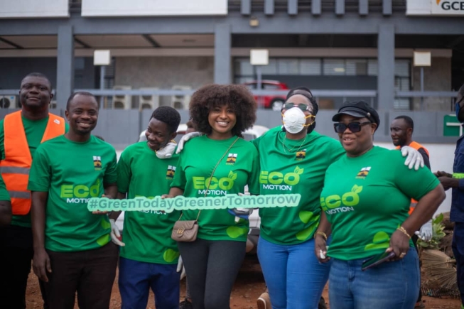 GNPC staff lead clean-up drive along Meridian-Harbor Road in Tema GNPC staff lead clean-up drive along Meridian-Harbor Road in Tema