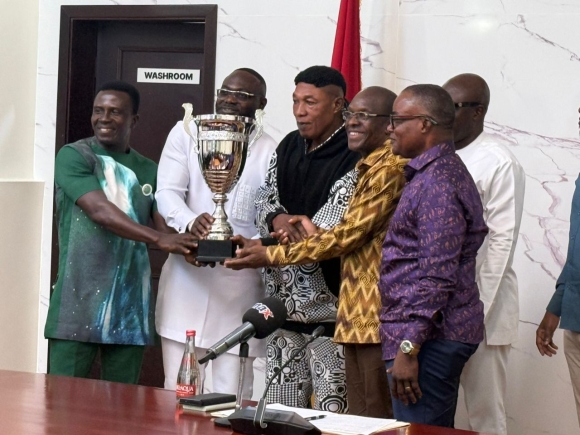 Speaker Bagbin receives 2025 Democracy Cup Trophy, stresses link between football and Ghana's democracy Speaker Bagbin receives 2025 Democracy Cup Trophy, stresses link between football and Ghana's democracy
