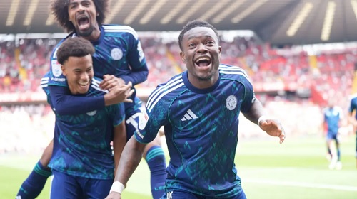 Abdul Fatawu scored his first goal since joining Leicester City on a permanent deal last summer