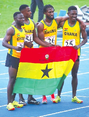 • Ghana’s 4x100m men’s relay team were upstaged by their Nigerian rivals in the final • Ghana’s 4x100m men’s relay team were upstaged by their Nigerian rivals in the final