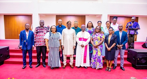 Haruna Iddrisu (4th from right), Education Minister, with the governing Council of St Louis College of Education, one of the 10 colleges, after the inaugural ceremony Haruna Iddrisu (4th from right), Education Minister, with the governing Council of St Louis College of Education, one of the 10 colleges, after the inaugural ceremony