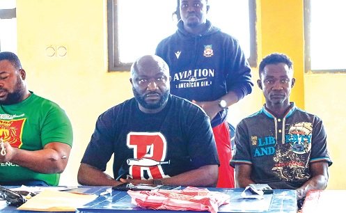 ASP Alhaji Bawa Jalil (left) leading the Anti-Galamsey Taskforce public engagement in the Ashanti Region ASP Alhaji Bawa Jalil (left) leading the Anti-Galamsey Taskforce public engagement in the Ashanti Region