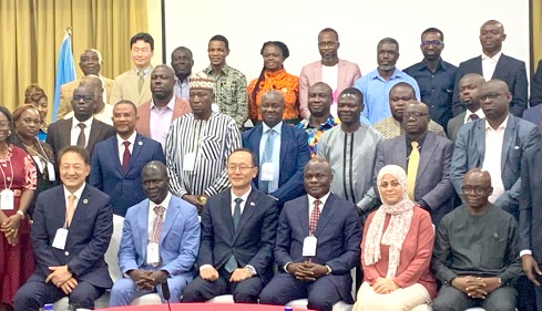 Dignitaries and participants in the West African workshop on waste management and circular economy
