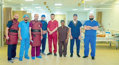 Members of the medical team