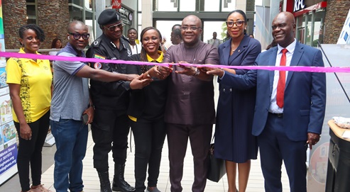 Dr James Orleans-Lindsay (3rd from right), President, Ghana Real Estate Developers Association, being assisted by Samuel Essel (right), Director, Finance, GCGL; Gloria Frempong (middle), Senior Manager, Data, Device and Home, MTN; COP Dr Sayibu Gariba (3rd from left) and some dignitaries to cut the tape to open the Graphic-GREDA Home Fair 2025. Picture: ELVIS NII NOI DOWUONA Dr James Orleans-Lindsay (3rd from right), President, Ghana Real Estate Developers Association, being assisted by Samuel Essel (right), Director, Finance, GCGL; Gloria Frempong (middle), Senior Manager, Data, Device and Home, MTN; COP Dr Sayibu Gariba (3rd from left) and some dignitaries to cut the tape to open the Graphic-GREDA Home Fair 2025. Picture: ELVIS NII NOI DOWUONA